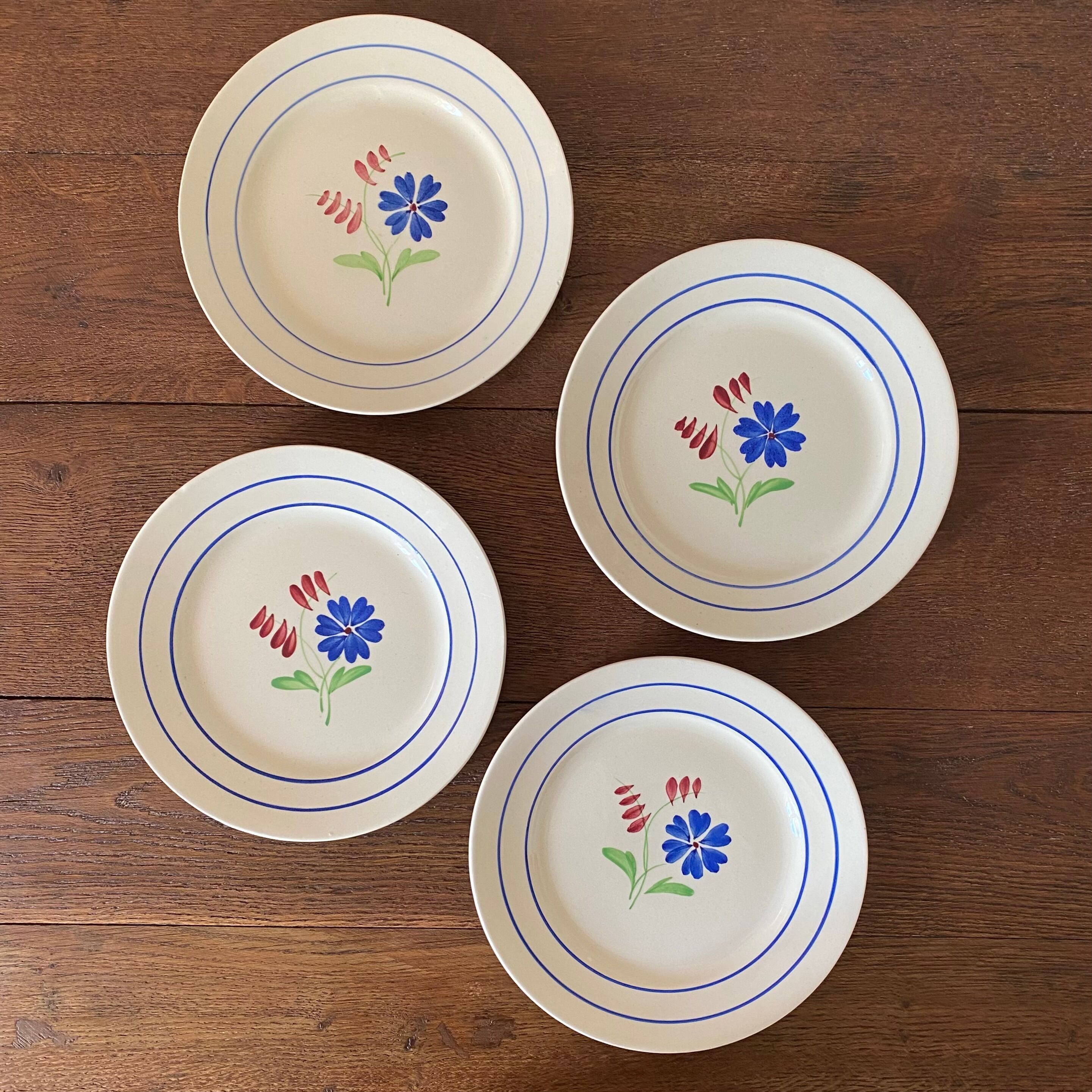 Lunéville iron-earth dessert plates