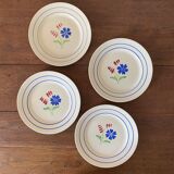 Lunéville iron-earth dessert plates