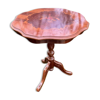 Large antique solid wood guéridon