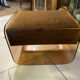 Coiffeuse vintage 1970 velours marron