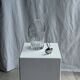 Small glass ice bucket with ladle H13.5