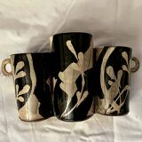 Small triple ceramic vase