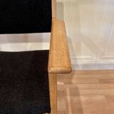 Set of 4 armchairs stamped Hans Wegner "Scandinavian design" 1960.