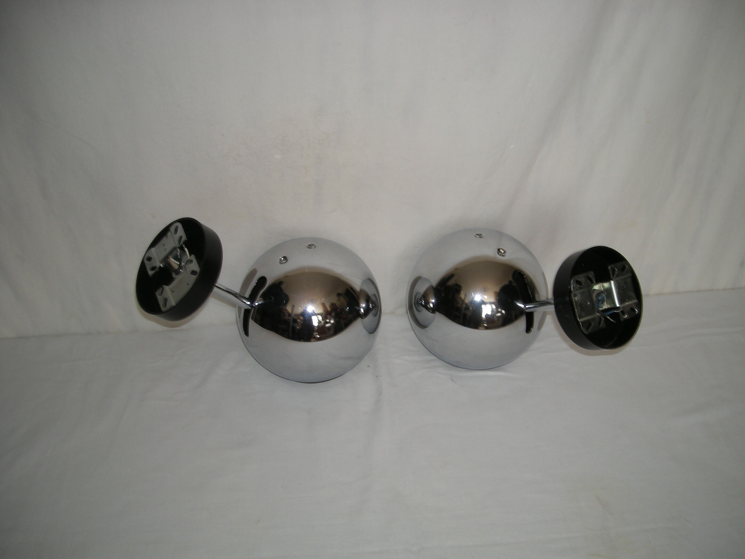 Pair of sconces Eye ball - STaff of the 70s