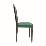 Eight Mid-century Modern Dining Chairs Attributed to Guglielmo Ulrich, 1940s