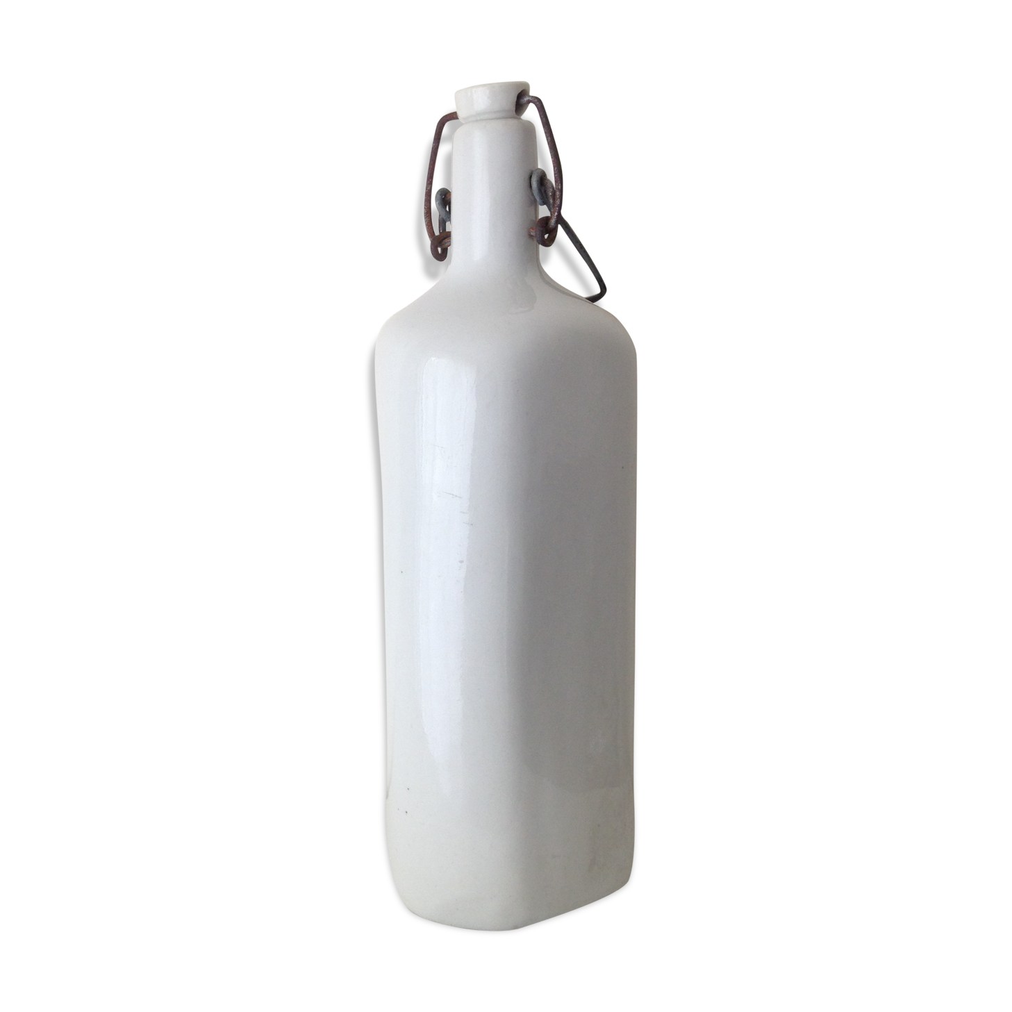 Bottle water enameled stoneware