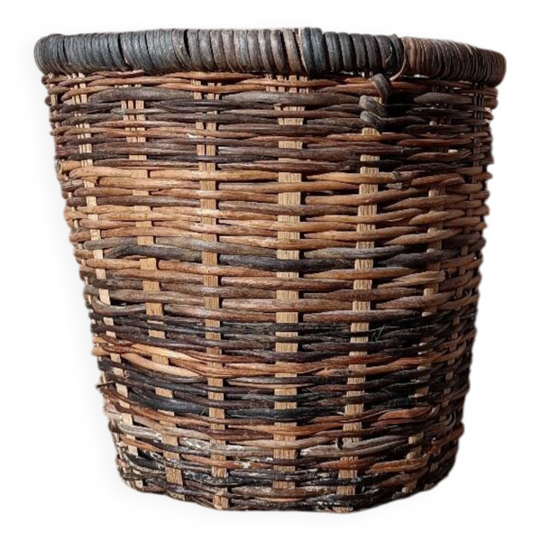 Panier osier rétro