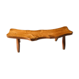 Brutalist wooden bench