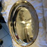 Plat en métal argenté "gomrault"