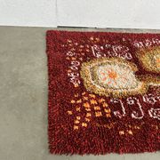 Scandinavian Vintage Wool Rug, Rya, Sweden 1960's