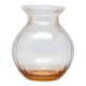 Miniature Art Deco vase, pink glass, Poland, 1930s