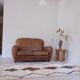Old leather club sofa