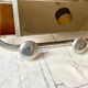 Vintage aluminum wall coat rack with mirror