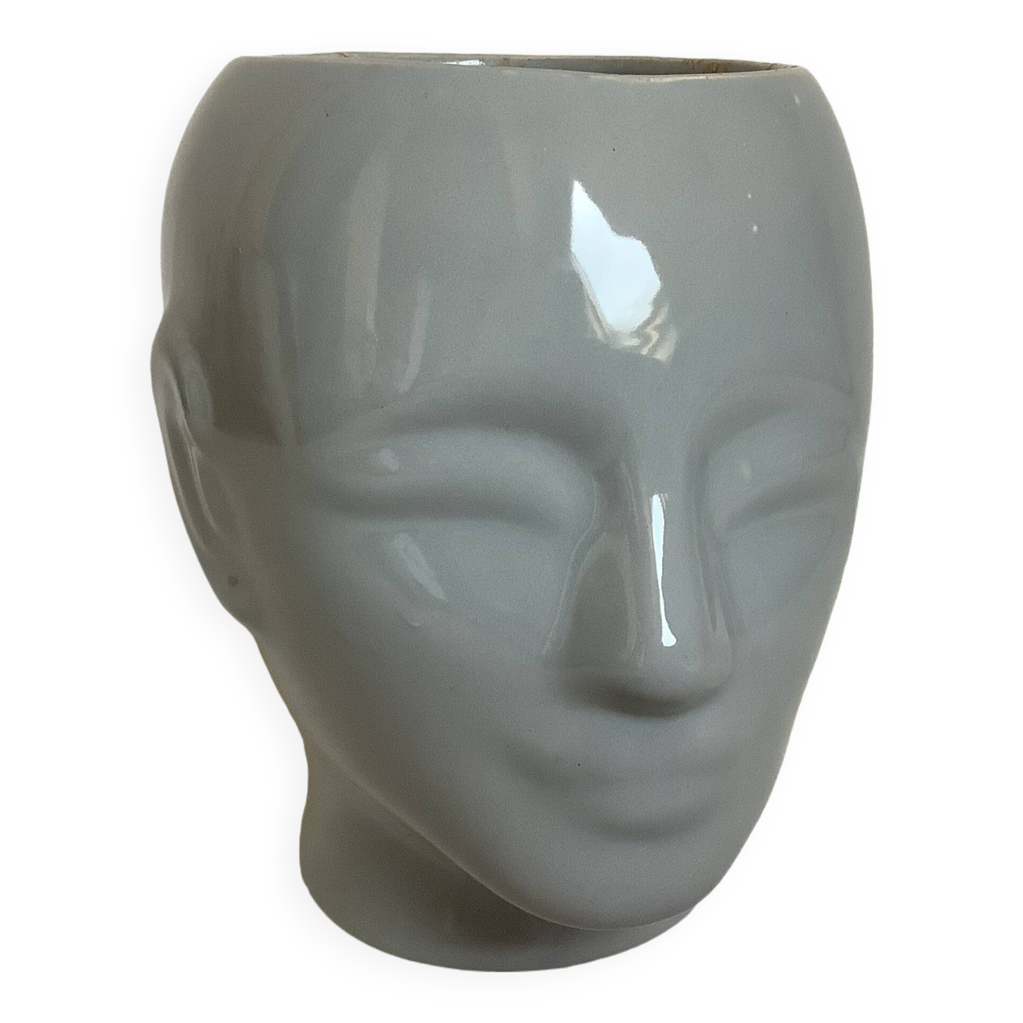 Grey head pot cover