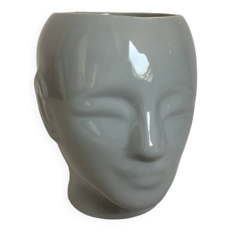 Grey head pot cover