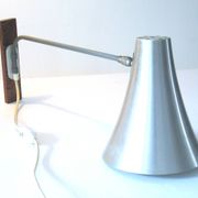 Lampe murale vintage Philips en aluminium des années cinquante