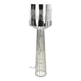 Grande lampe vintage en inox
