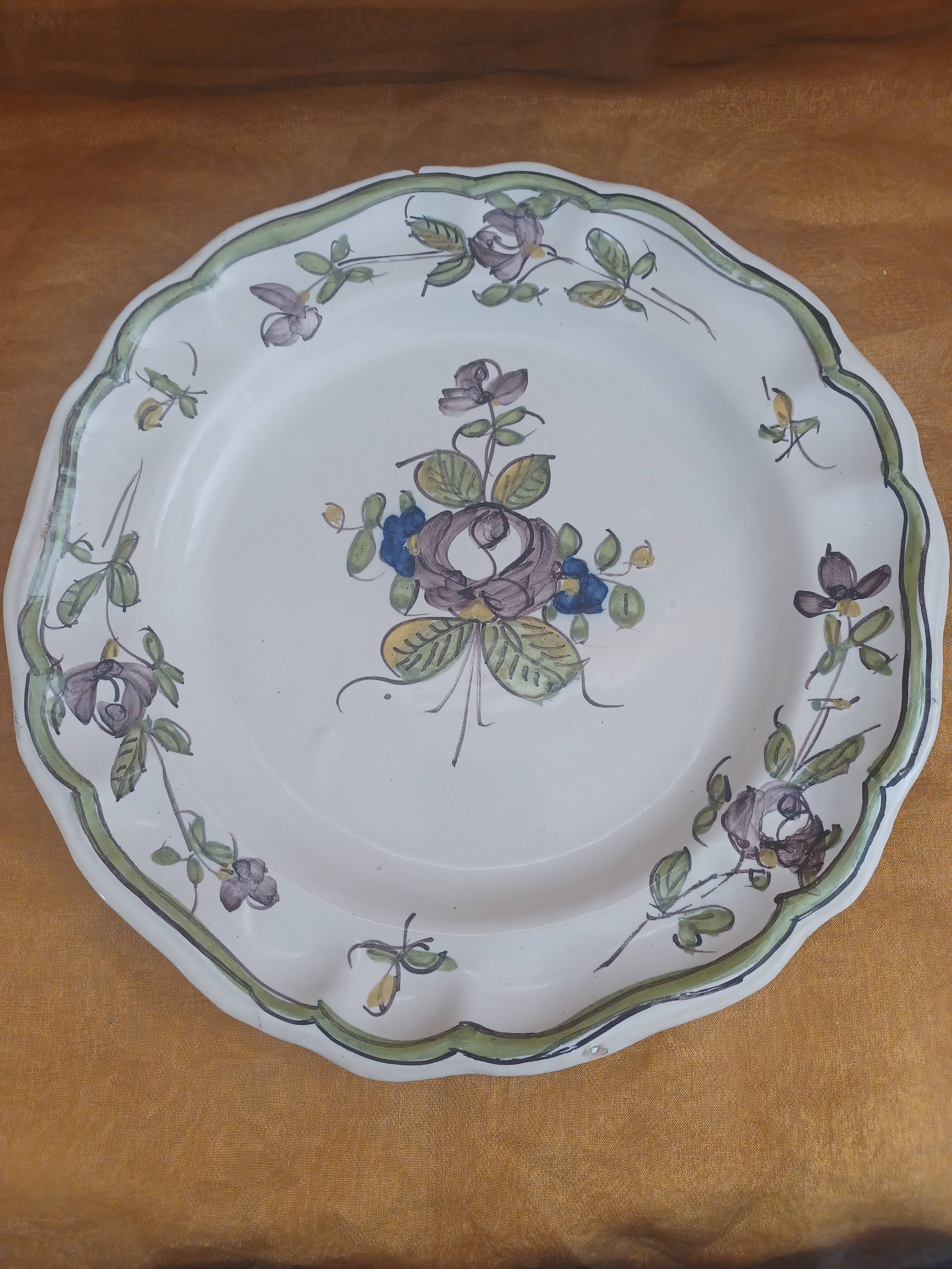 Rouen Earthenware Plate XVIII