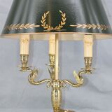 Empire style solid bronze hot water bottle lamp