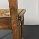 6 Farmhouse wood turned rush dining chairs