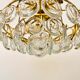 Chandelier en verre cristal par Palwa