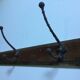 Porte manteau ancien bois et fonte