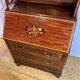 Antique Edwardian Bureau Bookcase with Inlaid Floral Detail – Early 20th Ce