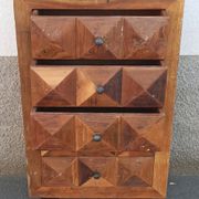 Petite commode 5 tiroirs pointes de diamant
