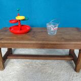 Solid oak farmhouse coffee table