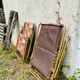 Pair of Lafuma Vintage recliner chairs