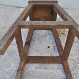 Rustic wood stool