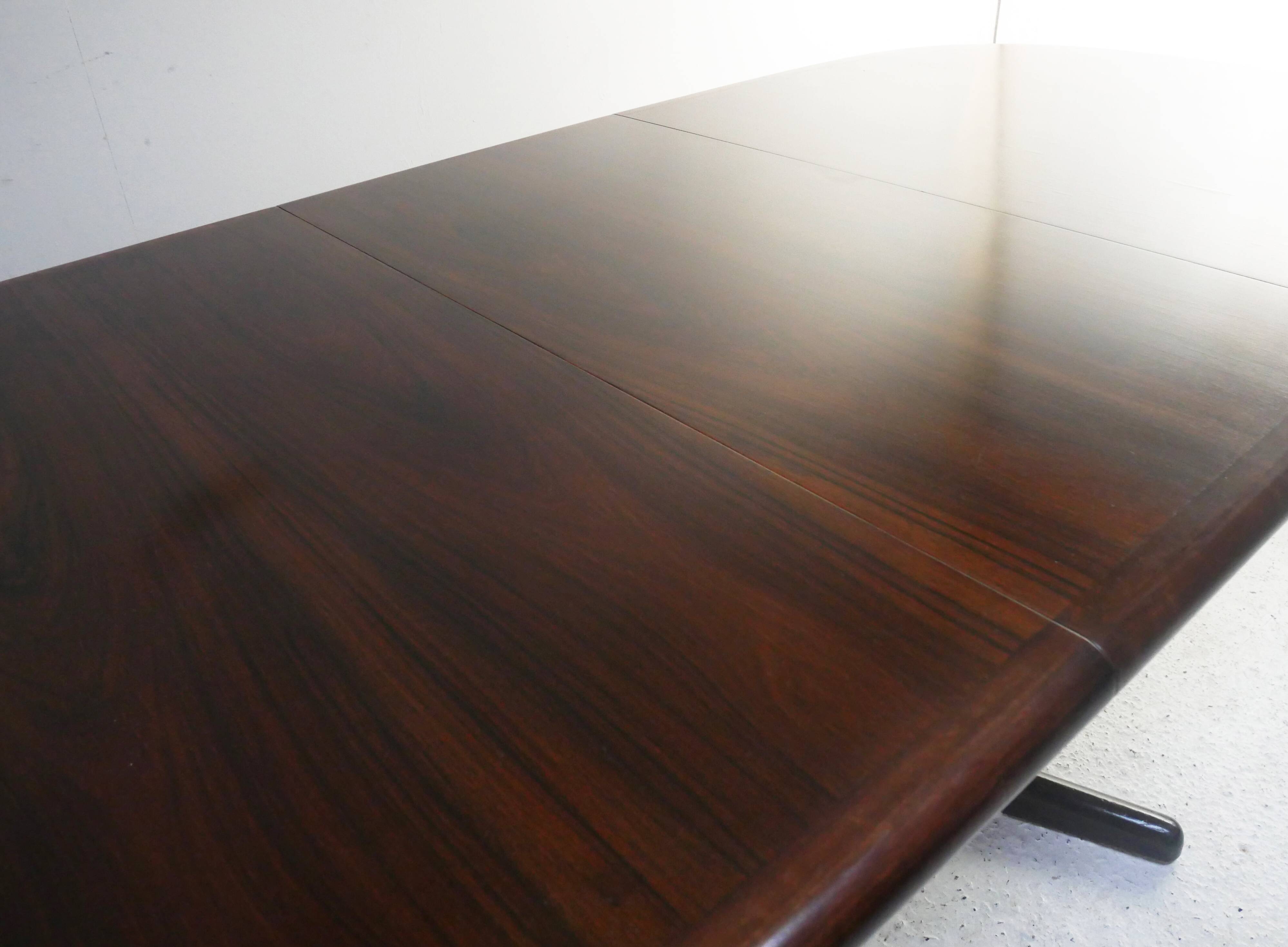 1960’s mid century danish rosewood large dining table by edvard valentinsen