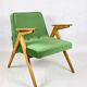 Green Bunny Armchair by Józef Chierowski, 1970s