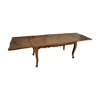 Louis XV table in cherry 1900 crowbar - 2m65
