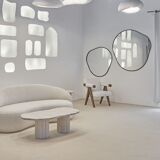 Venus coffee table irregular natural travertine - 100x50cm