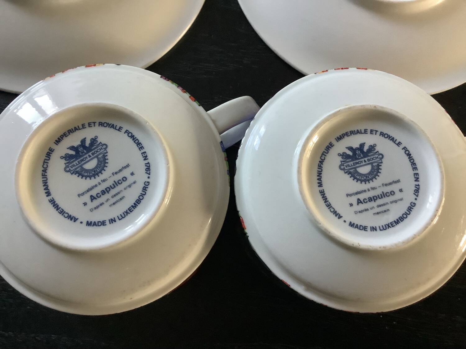 Pair of Acapulco coffee cups by Villeroy & Boch