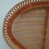 Armchair Emmanuelle rattan 1970