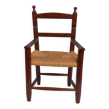 Children's straw armchair