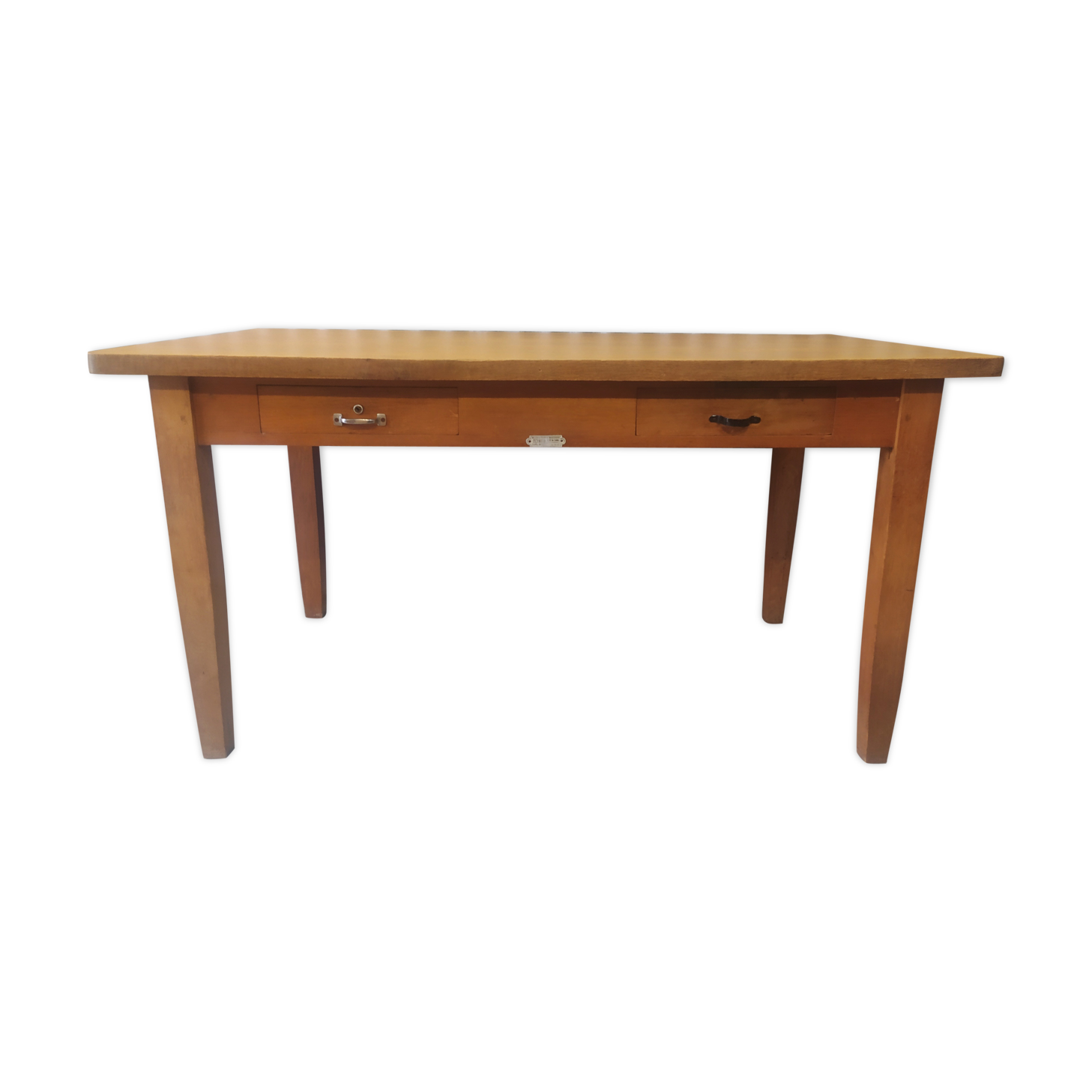Solid oak farm table