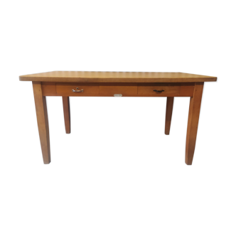Solid oak farm table