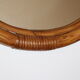Miroir ovale en bambou 56x45cm