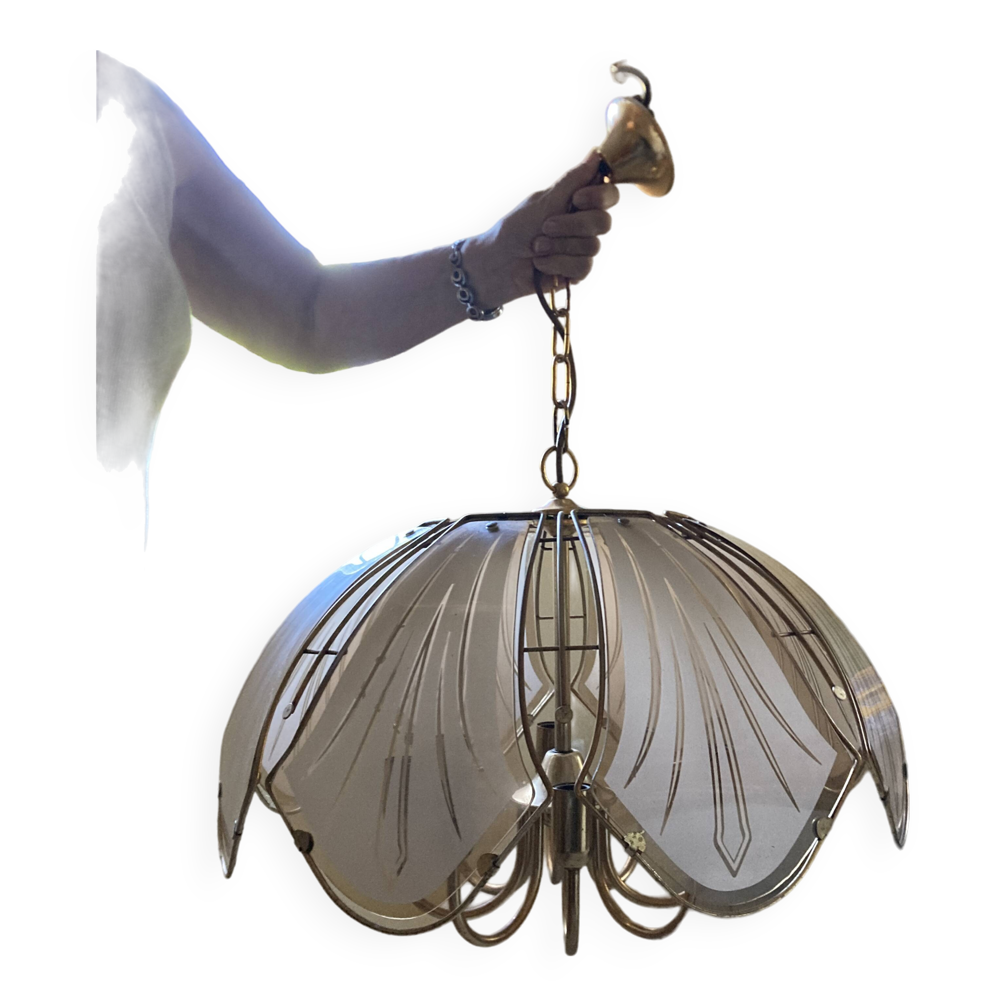 Suspension vintage marguerite