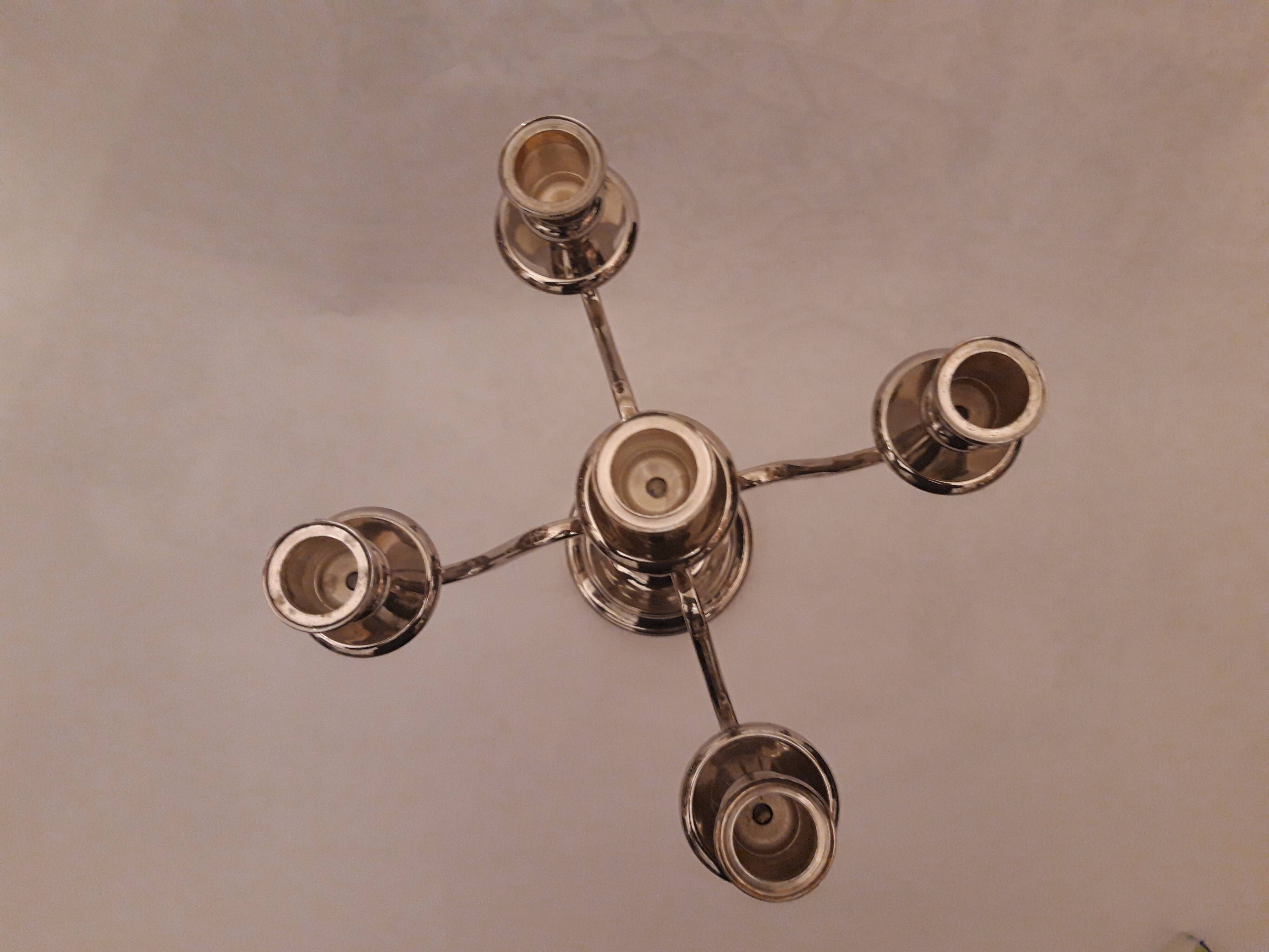 Pair of 5-light candlesticks