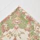 Tapis vintage à motif floral beige et vert 4x7, tapis anatolien, 113x207 cm