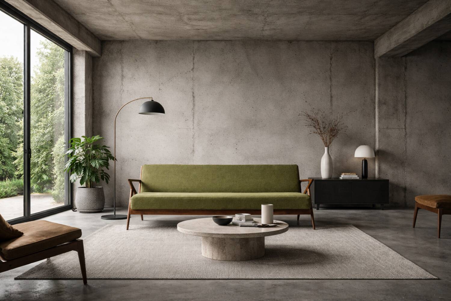 Vintage Danish 3-seater canapé from the mid-century, designed by Poul Jensen for Selig.