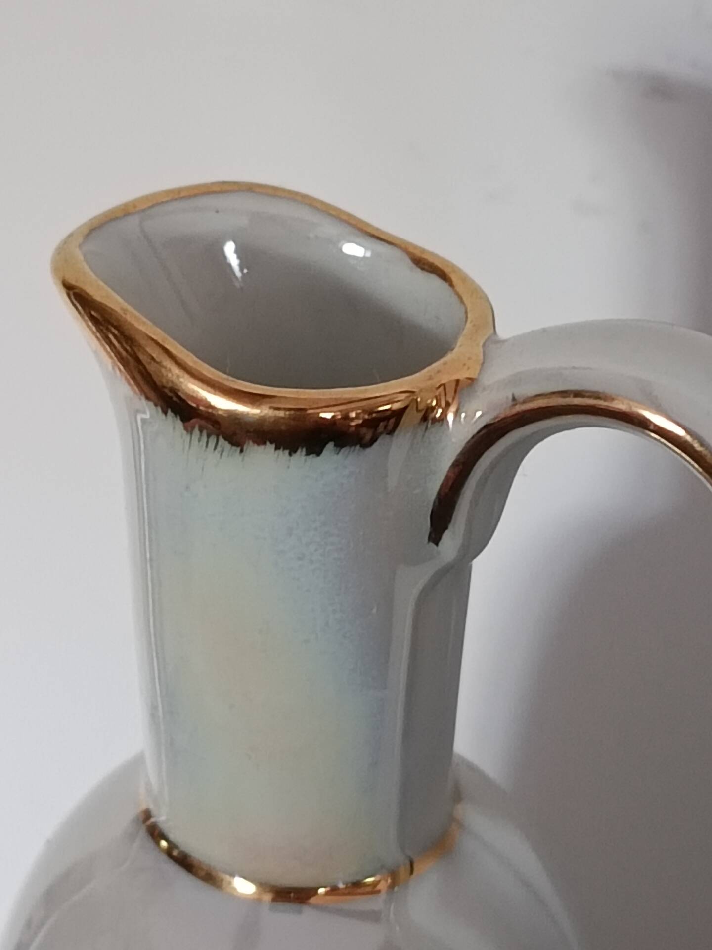 Vintage liqueur service p.a.r.i.s. 2 – iridescent porcelain