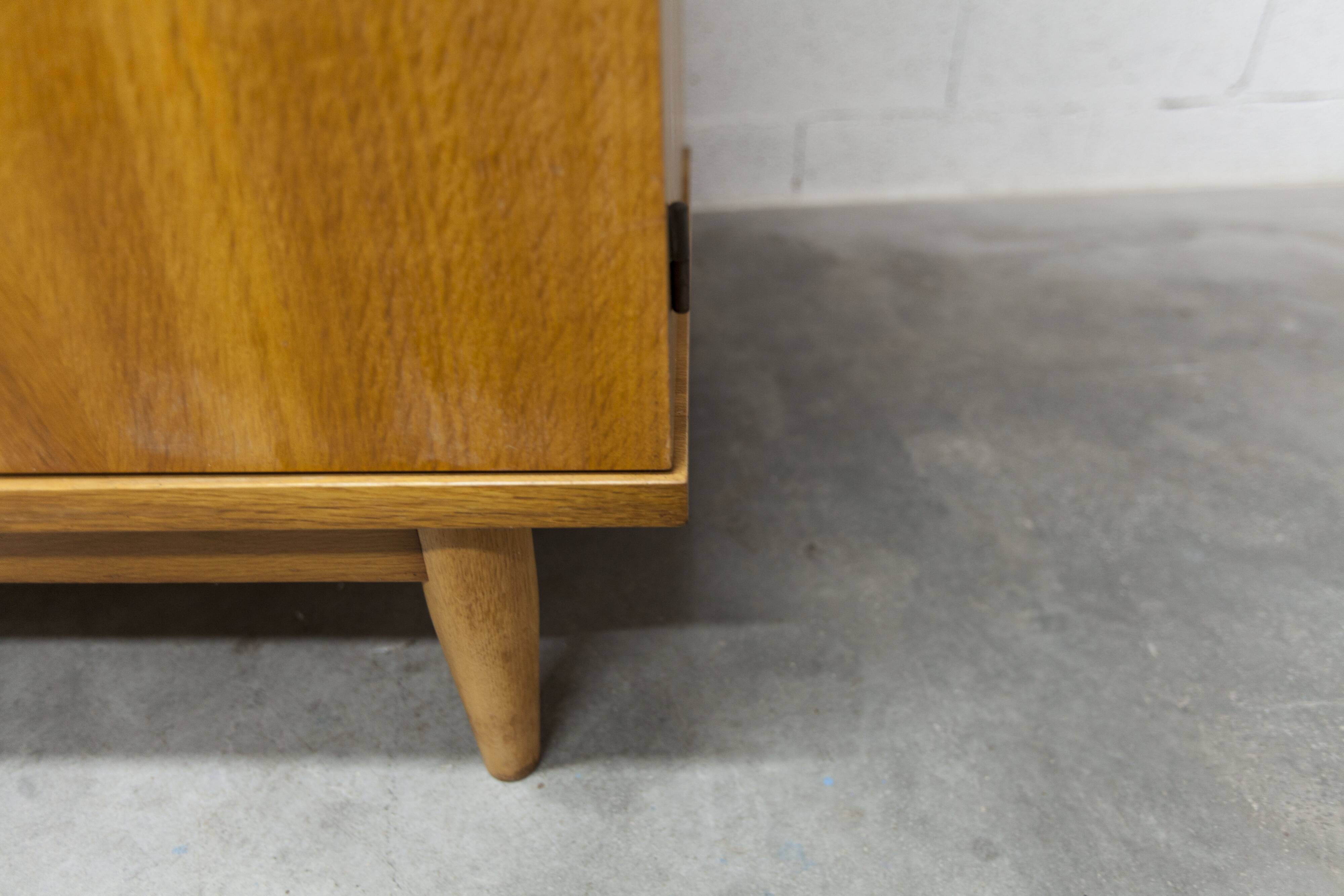Scandinavian 3-door wardrobe in blond teak