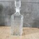 Carafe en verre ciselé