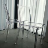 2 transparent chairs design 'Side' by Grandsoleil