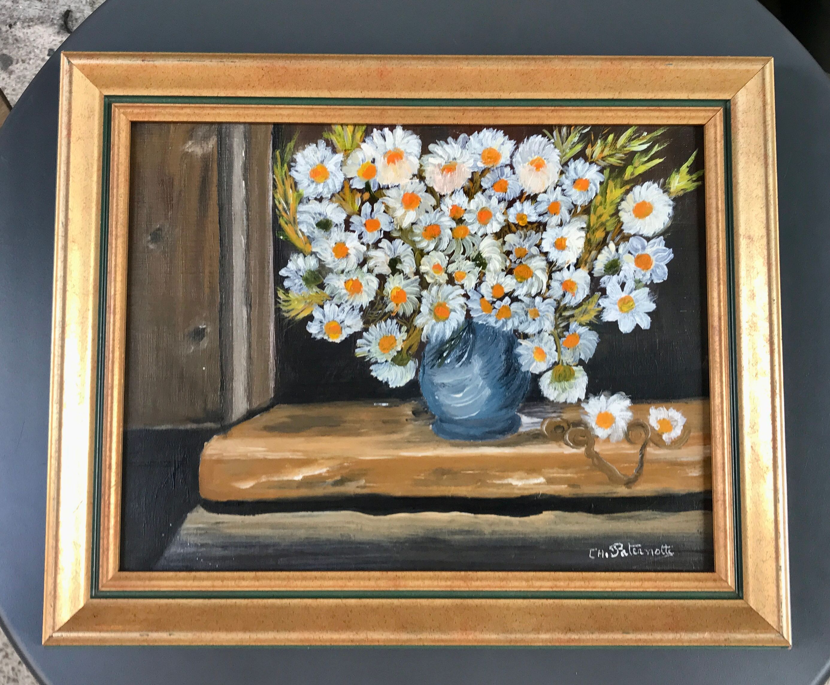 Nature morte bouquet de marguerites